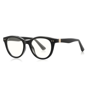 Ochelari Protectie Blue Light Unisex/Barbati, SKYDDAR INNOVATION, Rame Metalice, 2231, Design Modern, set cu sticker, Negru