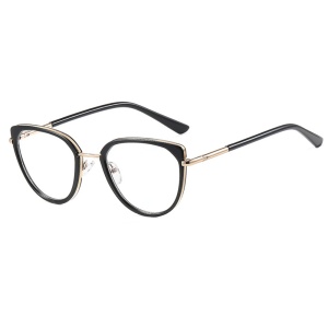 Ochelari Protectie Blue Light Unisex/Femei, SKYDDAR INNOVATION, Rame Metalice, 82290, Design Modern, set cu sticker, Negru