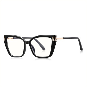 Ochelari Protectie Blue Light Unisex/Femei, SKYDDAR INNOVATION, Rame Metalice, 2260, Design Modern, set cu sticker, Negru
