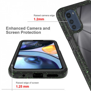 [Pachet 360°] Husa + Folie Motorola Moto E32, Techsuit Defense - Negru - Img 6