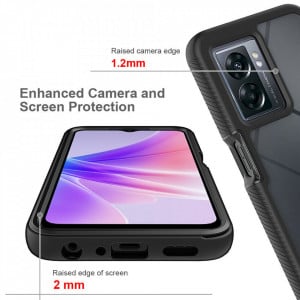 [Pachet 360°] Husa + Folie OPPO A77 5G, Techsuit Defense - Negru - Img 2
