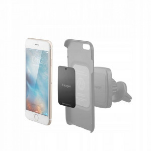 Placa Metalica Autoadeziva Magsafe (4 buc), Spigen (MP-4P) - Negru - Img 2