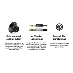 Radio auto wireless, CarPlay si Android Auto, Ecran 10.26 inch, Camera 4K, Yesido, Negru - Img 2