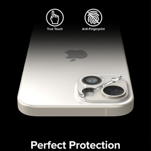 [Set 2x] Folii camera iPhone 15 / 15 Plus, Ringke Camera Protector Glass - Clear - Img 5