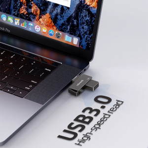 Stick Memorie rotabil USB 3.0, High Speed, 128GB, USAMS - Negru - Img 3