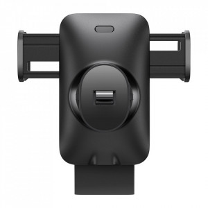 Suport auto incarcare wireless, grila ventilatie, 15W, Baseus Wisdom (CGZX000001) - Negru - Img 6