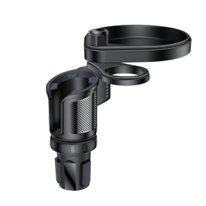 Suport pahar auto 3 in 1, Baza rotativa ajustabila, ABS si Silicon, Yesido, Negru