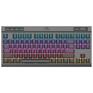 Tastatura Mecanica, 87 Taste RGB, Switch Interschimbabile Outemu, Cablu 1.5m, Proove Sideswap, Negru