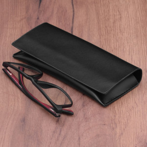 Toc ochelari din piele ecologica elegant, universal, Techsuit - Negru - Img 5