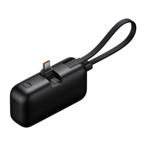 Acumulator Extern cu Cablu, Conector USB-C, 5000mAh, 22.5W - Mcdodo FreeKit Series (MC-7760) - Black