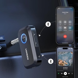 Adaptor Bluetooth Auxiliar Jack, Noise Reduction, BT5.3, Ugreen CM596, Negru - Img 4