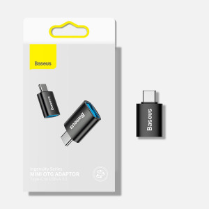 Adaptor OTG Type-C la USB 3.1, Baseus Ingenuity - Negru - Img 7