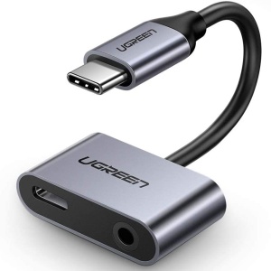 Adaptor Type-C la Type-C, Jack 3.5mm, Ugreen CM193 - Gri
