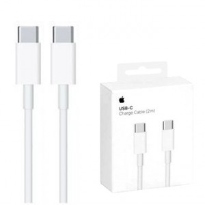Apple - Original Data Cable A1739 (MLL82ZM/A) - Type-C to Type-C, 2m - White (Blister Packing) - Img 1