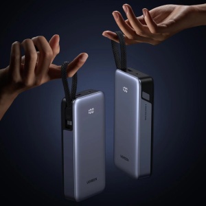 Baterie Externa cu Cablu Incorporat, USB, Type-C, 20000mAh, 45W, Ugreen PB536 - Gri - Img 4