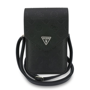 Borseta Ajustabila pentru Telefon - Guess Grained Peony Triangle, Black