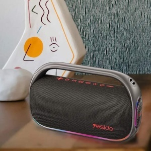 Boxa portabila Bluetooth, 80W, 8000mAh, IPX5, RGB, Yesido, Negru - Img 4