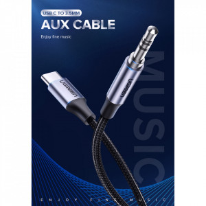 Cablu Audio Adaptor Type-C la Jack 1m, Ugreen AV143 - Deep Gray - Img 5