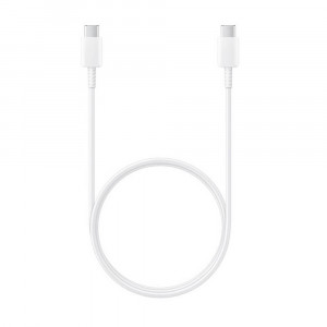Cablu de Date Type-C la Type-C, 480Mbps, 2.1A, 1m - Samsung (EP-DA905BWE) - White (Bulk Packing) - Img 1