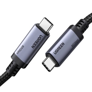 Cablu de Date USB-C la USB-C 80Gbps, 240W, 16K@60Hz, 1m, Ugreen L706, Negru - Img 2