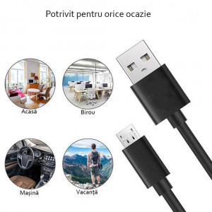 Cablu de Date USB la Micro-USB, 1m - Samsung (ECB-DU4AWE) - White (Bulk Packing) - Img 5