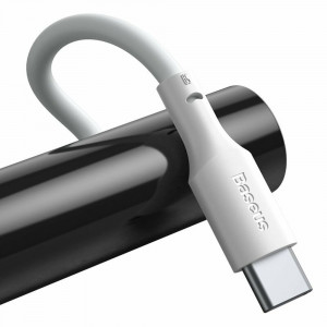 Cablu de Date USB la Type-C, Fast Charging 5A, 40W, 1.5m (set 2) - Baseus (TZCATZJ-02) - White - Img 5