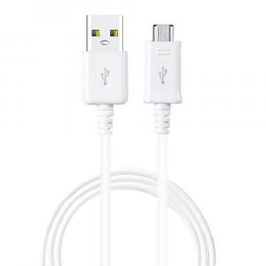 Cablu de Date USB to Micro-USB, 2A, 1.5m - Samsung (ECB-DU4EWE) - White (Bulk Packing) - Img 1