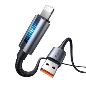 Cablu, USB-A to Lightning, 3A, 1.2m - Mcdodo (CA-5660) - Black