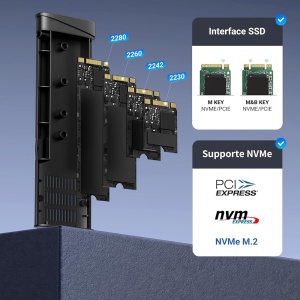 Carcasa SSD, M.2 NVMe, 10Gbps, Ugreen CM767 - Gri - Img 4