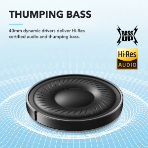 Casti Bluetooth on-ear Hybrid Active Noise Cancelling - Anker (A3004G11) - Black - Img 5