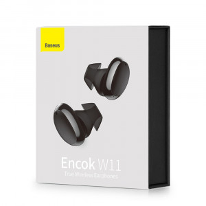 Casti Bluetooth Wireless TWS, IPX8, Bluetooth 5.0 - Baseus Encok W11 (NGTW060001) - Black - Img 7