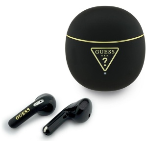 Casti In-ear, BT, TWS - Guess Script Print (GUTWSA15HETK) - Black