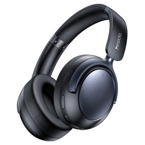 Casti Wireless Over-Ear, ANC Hibrid, Bluetooth v5.3, ENC, 500mAh, Yesido, Negru