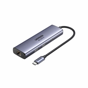 Docking Station USB-C, 6in1, 5Gbps, PD 3.0, 100W, 4K@60Hz, Ugreen CM512 - Gri