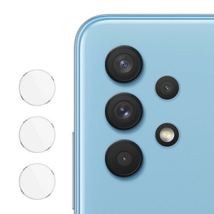 Folie camera pentru Samsung Galaxy A32 4G / Galaxy A32 5G, SKYDDAR INNOVATION, Camera Glass Transparenta, set cu sticker