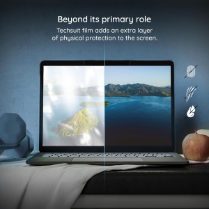 Folie MacBook Pro 13", Protectie Vizuala Anti Spy, set cu sticker, VisionProX, Privacy - Img 4