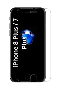 Folie pentru iPhone 8 Plus / 7 Plus, SKYDDAR INNOVATION, Protectie 9H, 0.3mm, Clear Vision, set cu sticker, Transparent