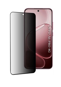 Folie pentru Oppo A6 Pro 5G, Anti-spy Ultra HD, Protectie 9H, Montare Simplă, 111D, set cu sticker, Privacy