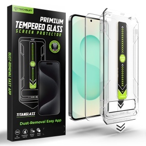 Folie pentru Samsung Galaxy S24 Plus;Samsung Galaxy S25 Plus, sticla securizata, Sistem montare, Protectie 9H, set cu sticker, TitanGlass CrystalHD, Transparenta
