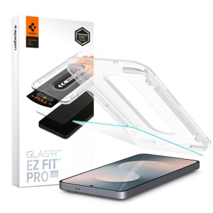 Folie pentru Samsung Galaxy S25 FE, sticla securizata, Glas.tR EZ-FIT Pro HD Spigen, Transparent