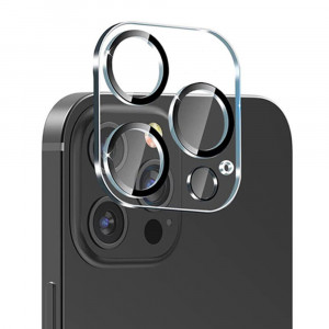 Folie Sticla Camera iPhone 13 Pro / 13 Pro Max, Lito S+ Camera Glass Protector - Negru/transparenta