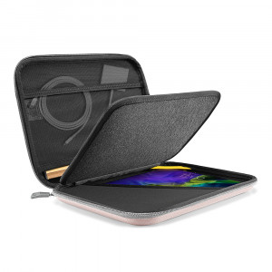 Geanta tableta iPad Pro 11 (2018 / 2020 / 2021 / 2022), Fancy Tomtoc - Roz - Img 6