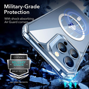 Husa iPhone 13 Pro, ESR Air Armor HaloLock - Transparent - Img 3