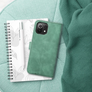 Husa Xiaomi Poco M4 Pro 5G / Redmi Note 11T / Redmi Note 11S tip carte magnetic, Skyddar Tender - Verde - Img 6