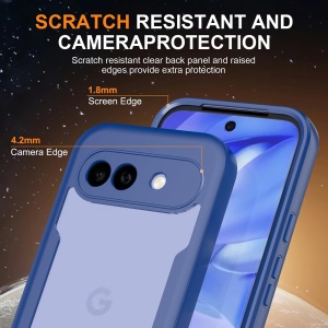 Husa 360° Google Pixel 10a, SKYDDAR INNOVATION, [Pachet 360°] ColorVerse, set cu sticker, Albastru - Img 6