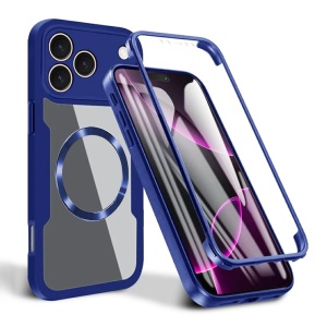 Husa 360° iPhone 17 Pro, SKYDDAR INNOVATION, [Pachet 360°] ColorVerse MagSafe, set cu sticker, Albastru