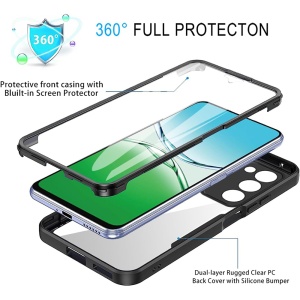 Husa 360° Oppo A5 4G / A5 5G, SKYDDAR INNOVATION, [Pachet 360°] ColorVerse, set cu sticker, Mov - Img 5