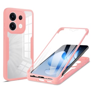 Husa 360° Oppo Reno13, SKYDDAR INNOVATION, [Pachet 360°] ColorVerse, Roz, set cu sticker