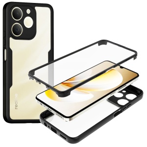 Husa 360° Realme Note 70T, SKYDDAR INNOVATION, [Pachet 360°] ColorVerse, set cu sticker, Negru