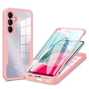 Husa 360° Samsung Galaxy A14 5G / Galaxy A14 4G, SKYDDAR INNOVATION, [Pachet 360°] ColorVerse, set cu sticker, Roz